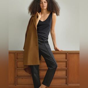 Everlane NWT The Dream Pant Black High Rise Stretch Minimalist Size Medium